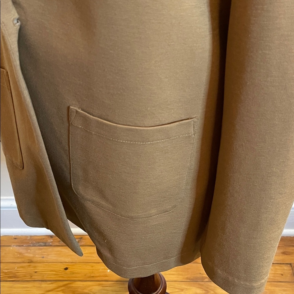 Garnet Hill Camel Brown Single-Button Blazer - Picture 3 of 8